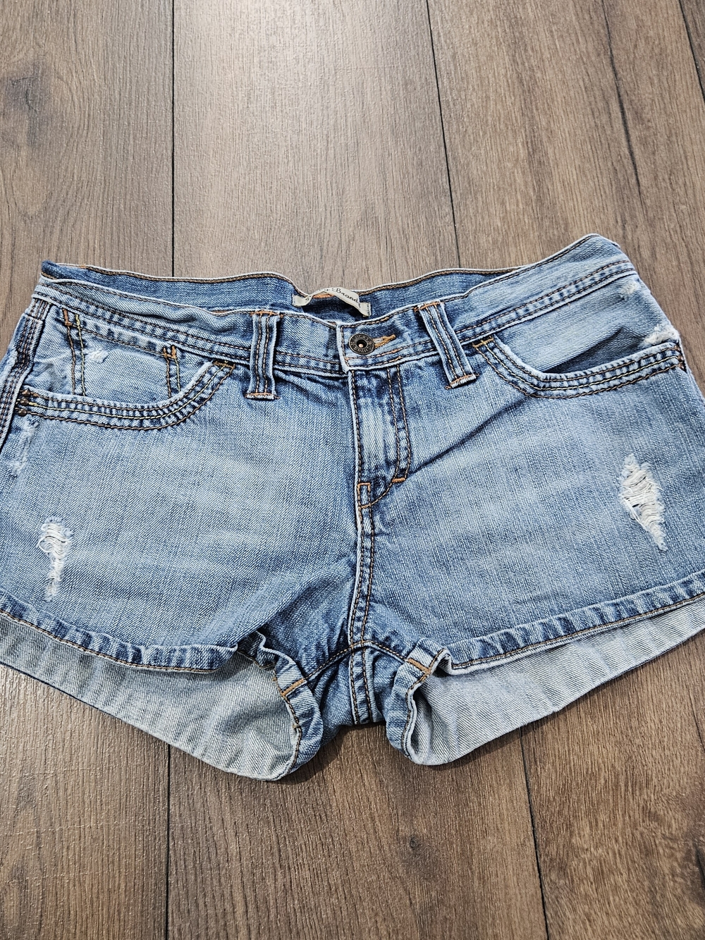 Lucky Brand Light Blue Distressed Denim Shorts